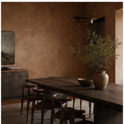 Clay Limewash Dining Room